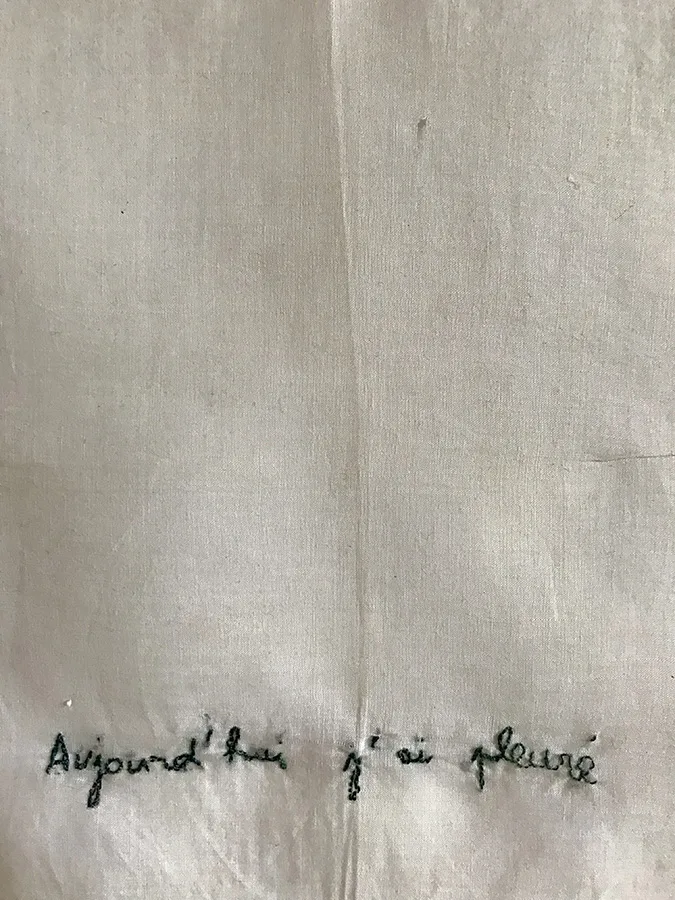 Aujourd'hui j'ai pleuré